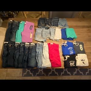 Girls Abercrombie, Hollister, Target Bottoms